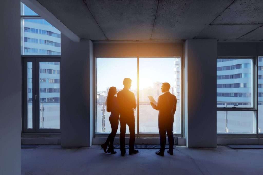 real estate investors discussing investment