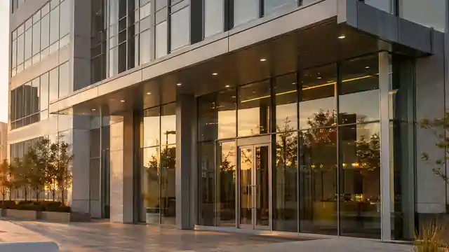 Modern commercial real estate building at sunset illustrating loan underwriting and lender due diligence